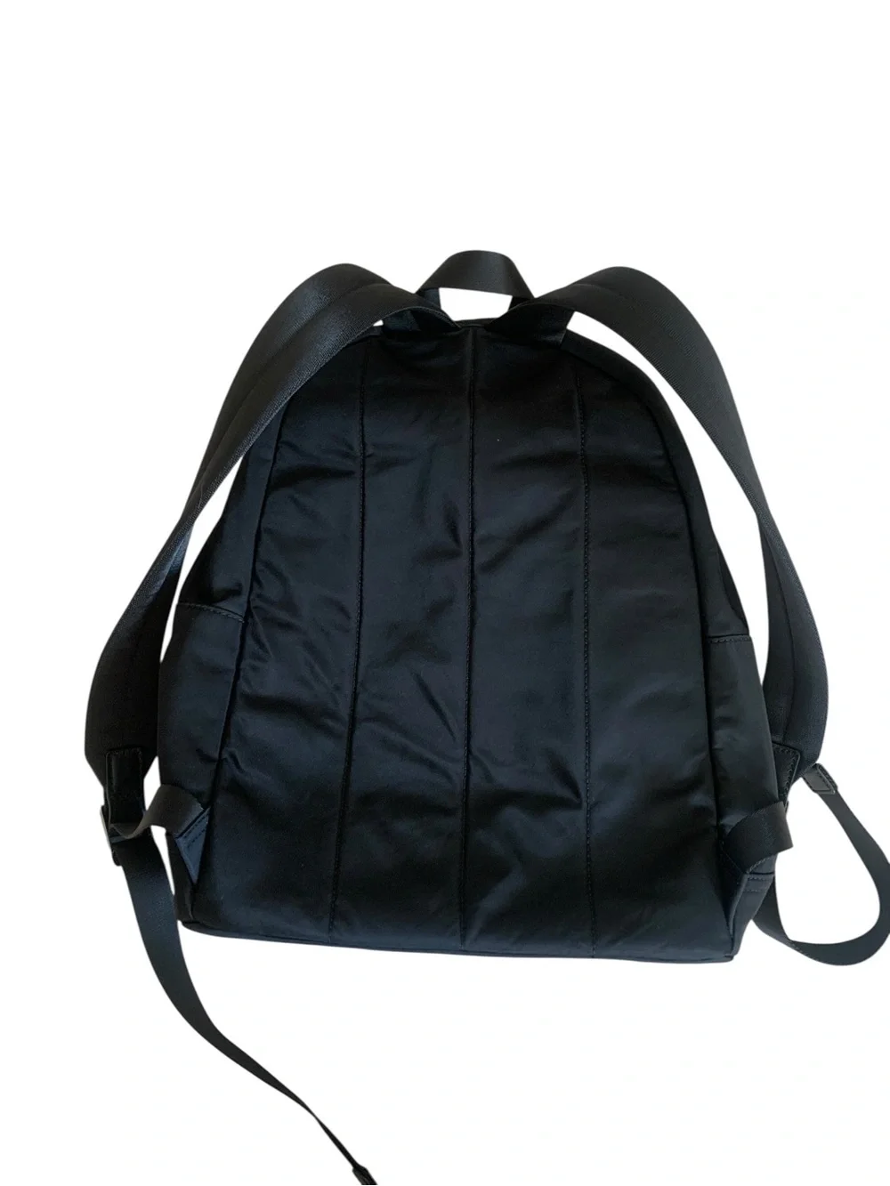 Michael Kors Black Nylon Leather Trim Backpack